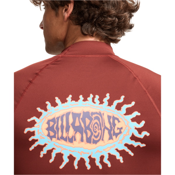 2026 Billabong Heren Heruitgave Lycra-vest Met Lange Mouwen EBYWR03026 - Burnt Red